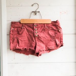 Billabong rust cut offs